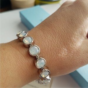 Swarovski Touchstone Ice Bracelet Glazed White NEW